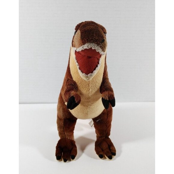 WILD  REPUBLIC T-Rex Plush Brown Dinosaur 8" Stuffed Animal Toy - Picture 1 of 4